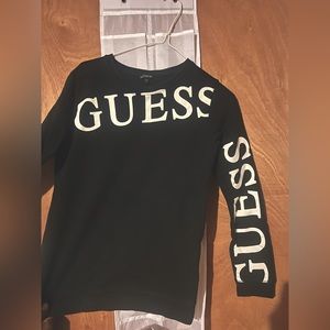 Black and white crew neck